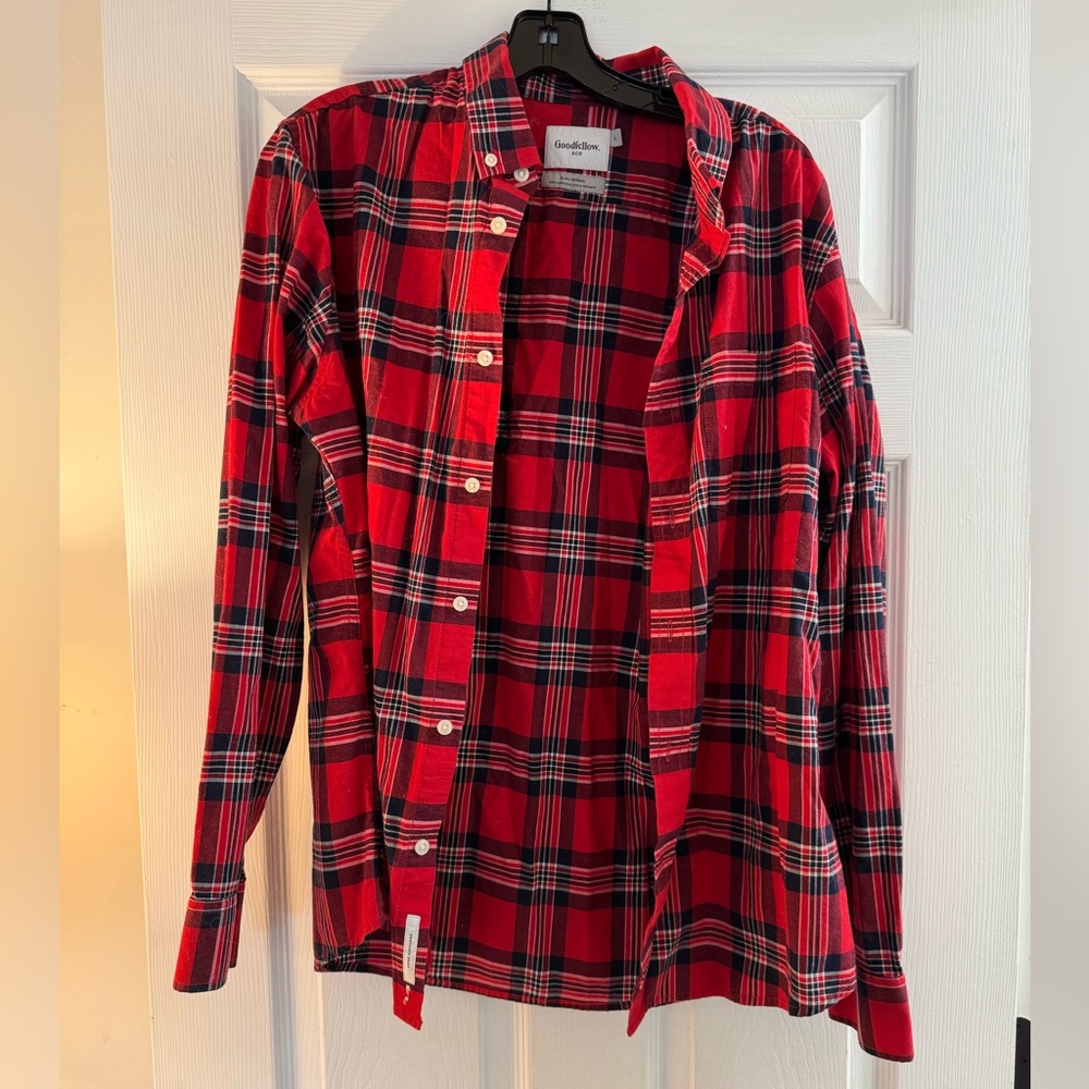 Goodfellow slim plaid shirt